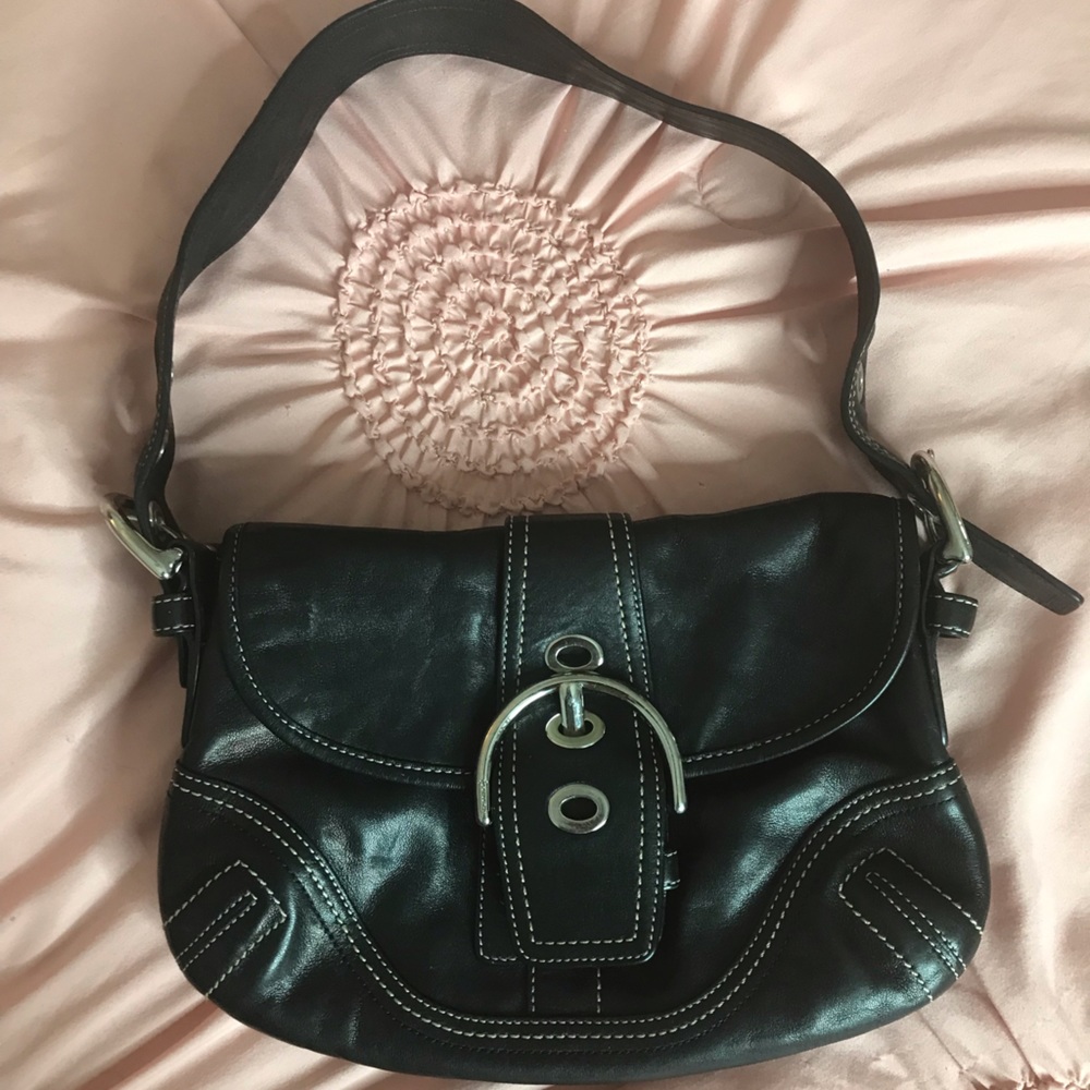 LEATHER COACH PURSE
